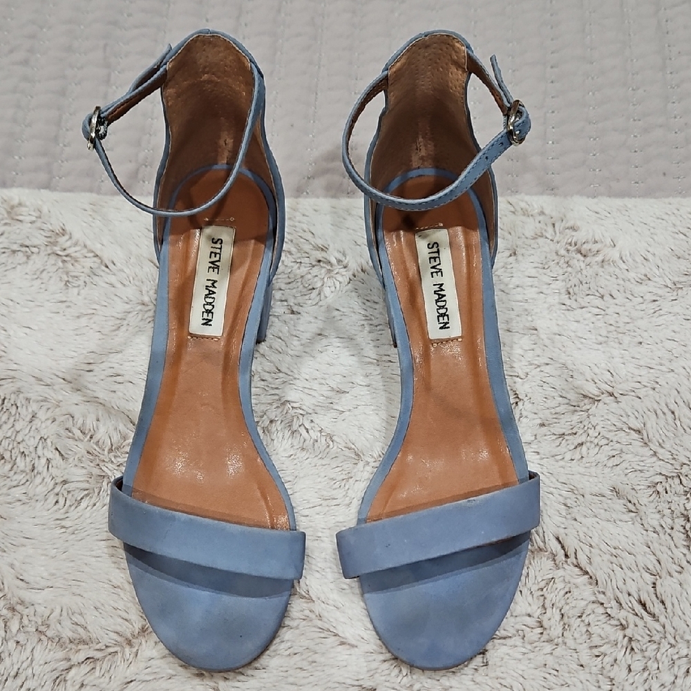 Steve Madden Women's Light Blue Ankle Strap Sandals